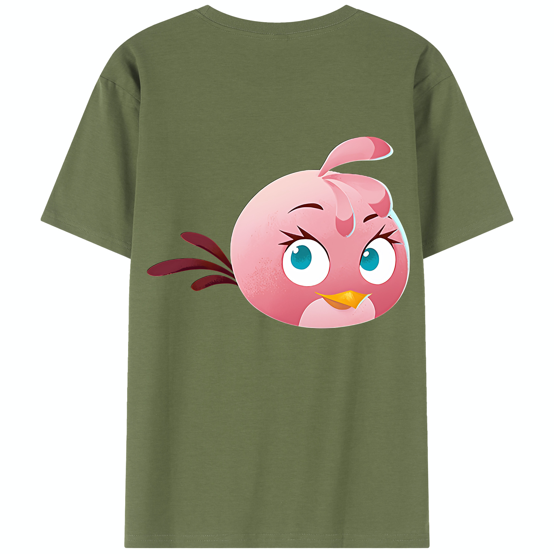 （画像用） Angry Birds アングリーバード 綿100％半袖Tシャツ（背面プリント）